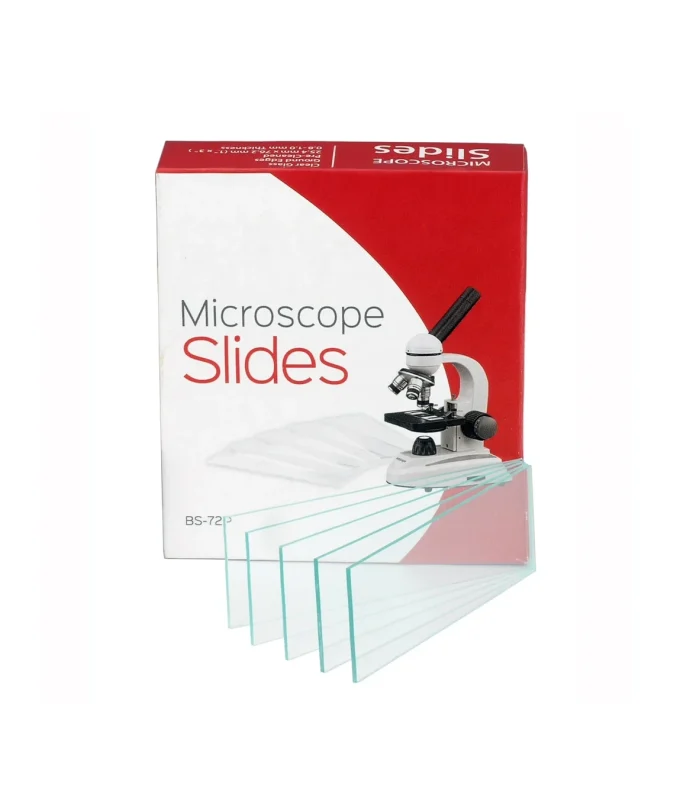 72 Pre-Cleaned Blank Microscope Slides With Ground Edges