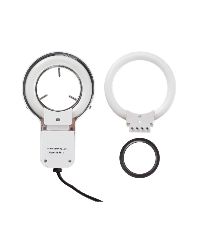 AmScope 8W Stereo Microscope Fluorescent Ring Light_converted