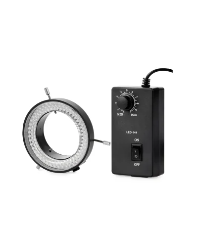144-LED Microscope Ring Light with Adapter