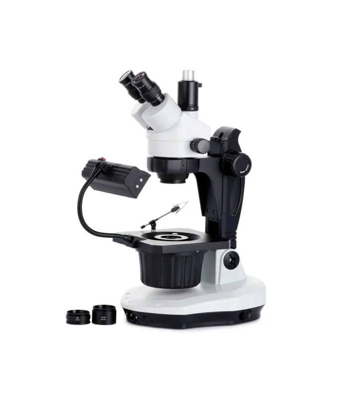 Jewel Gem Zoom Trinocular Stereo Microscope 7X-45X